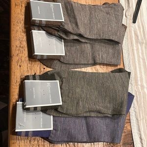 HICKEY FREEMAN Men's 4 Pack DRESS Socks - One Size Fits All- NWT. Merino Wool